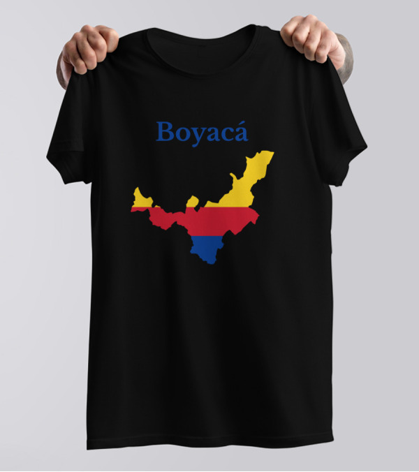 Boyacá Colombia Department Map With Flag Colors T-Shirt