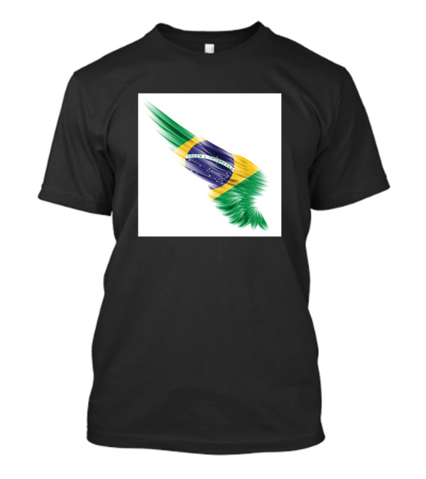Brazil Flag Ordem E Progresso Wing T-Shirt