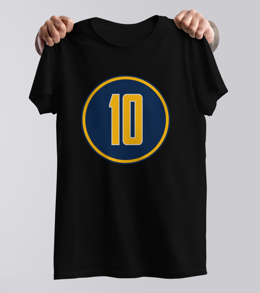 Brian Bowen Indiana Pacers Number 10 Jersey Highlight T-Shirt