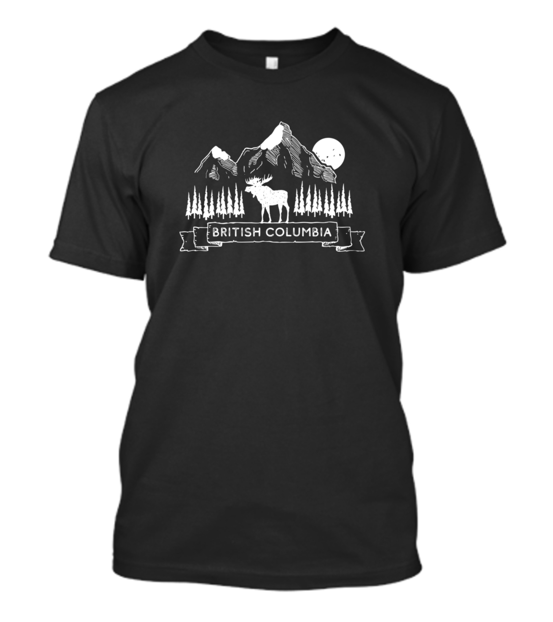 British Columbia Canada Mountain Moose Nature Scenery T-Shirt