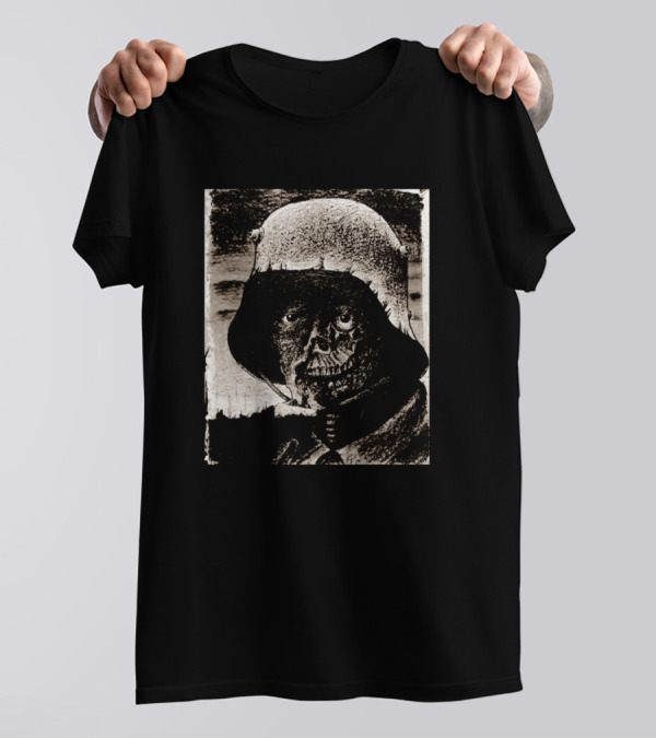 Dead Nazi Skeleton Soldier Helmet T-Shirt