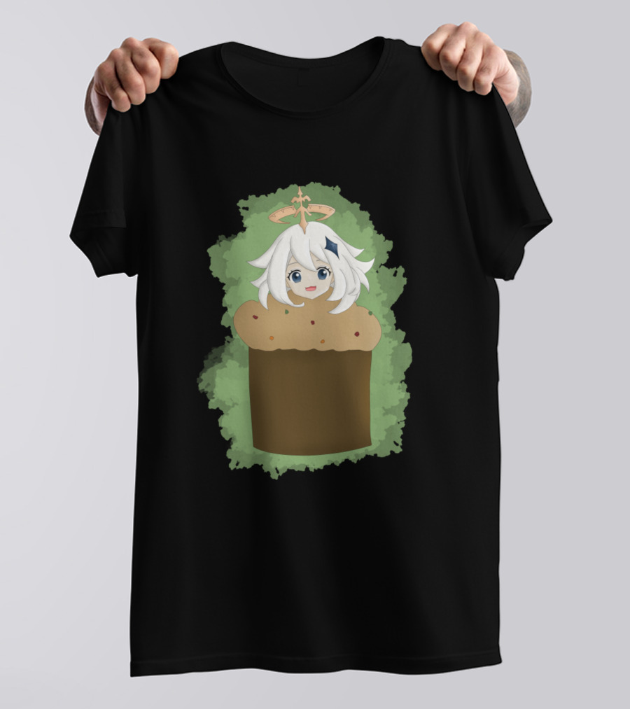 Emergencial Christmas Food Paimonttone Paimon Panettone Genshin Impact Crossover T-Shirt
