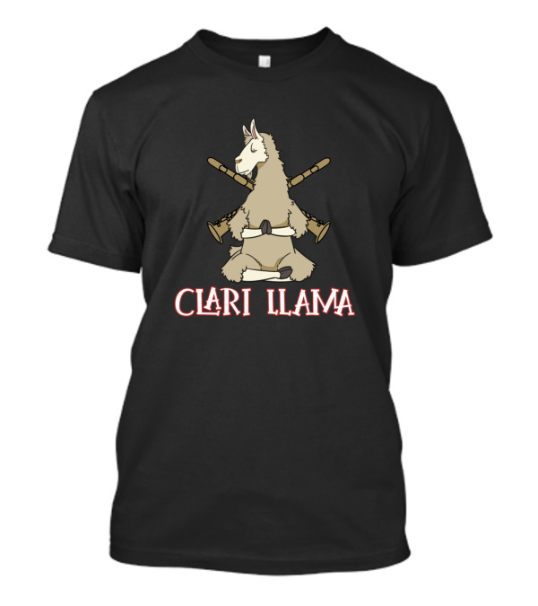 Clari Llama Funny Clarinet Player Lover T-Shirt