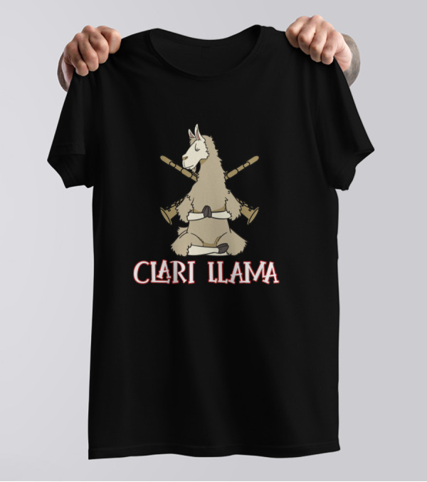 Clari Llama Funny Clarinet Player Lover T-Shirt