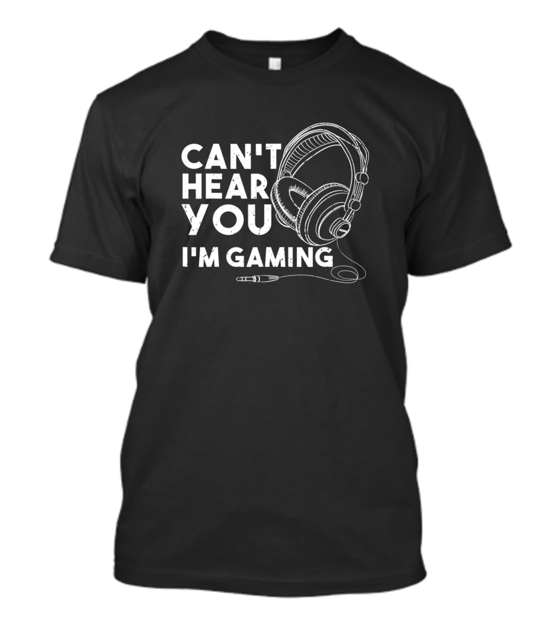 Can't Hear You I'm Gaming Funny Distressed Vintage Video Game T-Shirt