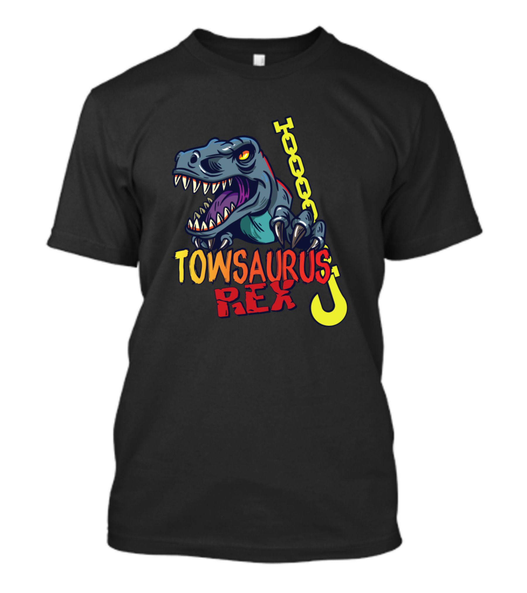 Towsaurus Rex Funny Tow Truck Driver T-Shirt