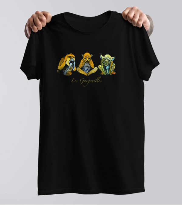 Les Gargouilles Three Wise Gargoyles T-Shirt