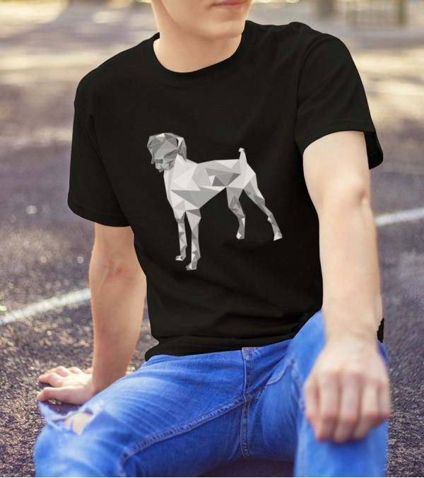 German Shorthair Pointer GSP Lover Geometric Style Dog T-Shirt