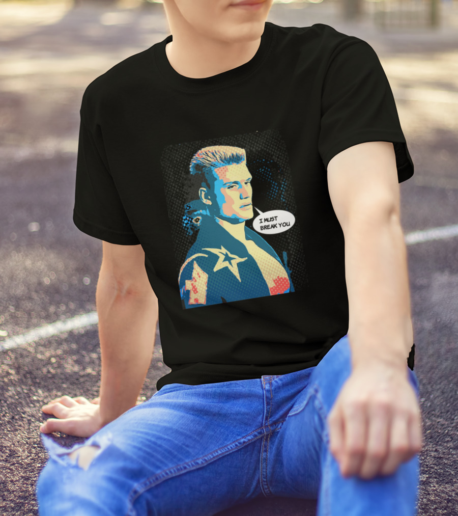 Rocky IV Ivan Drago I Must Break You Retro Pop T-Shirt