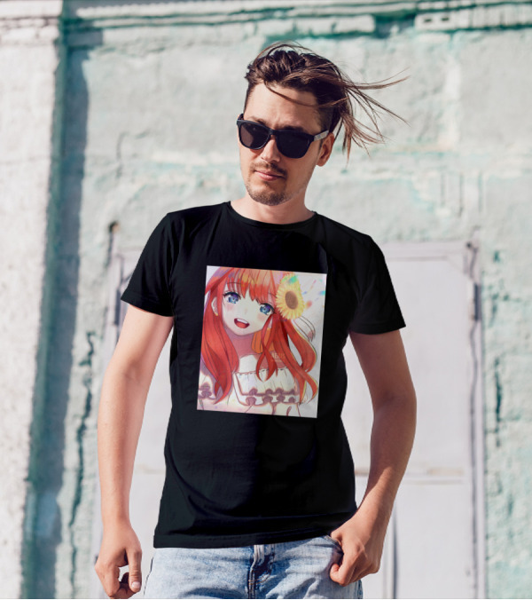Itsuki Nakano Sunflower Smile Anime Character T-Shirt