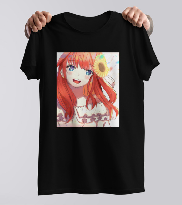 Itsuki Nakano Sunflower Smile Anime Character T-Shirt