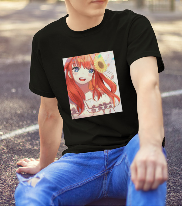 Itsuki Nakano Sunflower Smile Anime Character T-Shirt