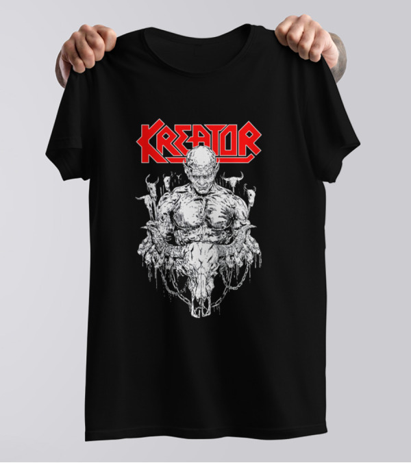 Kreator Metal Band Skull And Figures T-Shirt
