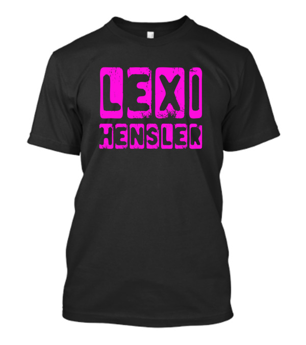 Lexi Hensler Pink Block Letters T-Shirt