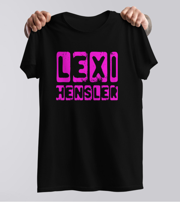 Lexi Hensler Pink Block Letters T-Shirt