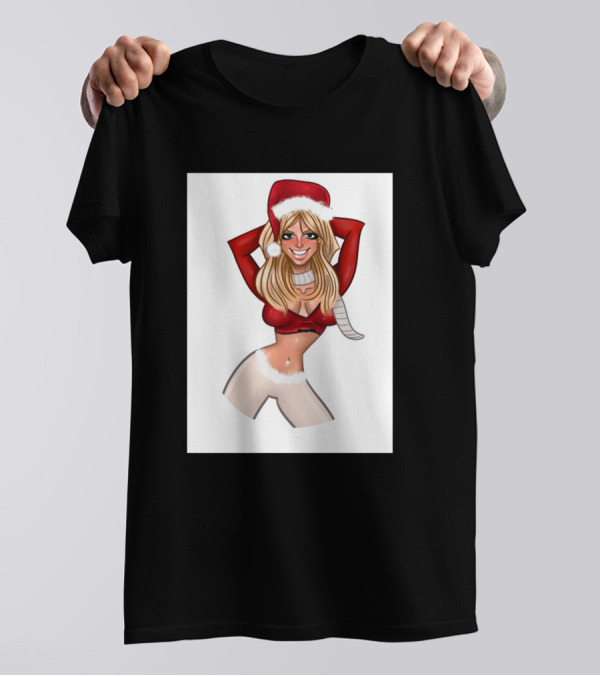 Merry Britsmas Festive Santa Hat T-Shirt