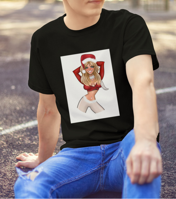 Merry Britsmas Festive Santa Hat T-Shirt