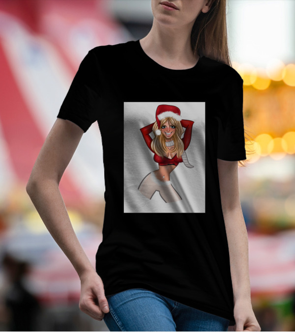 Merry Britsmas Festive Santa Hat T-Shirt