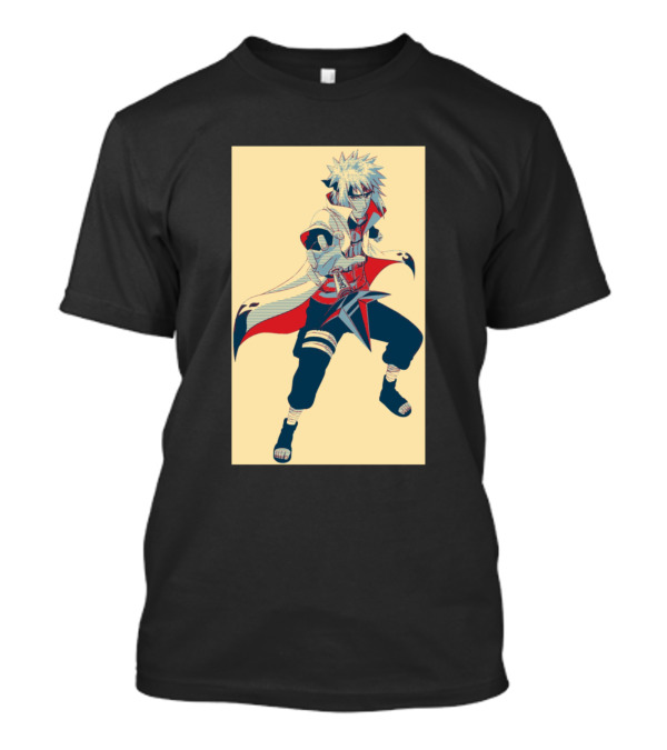 Minato Namikaze Anime Kunai Action Pose T-Shirt