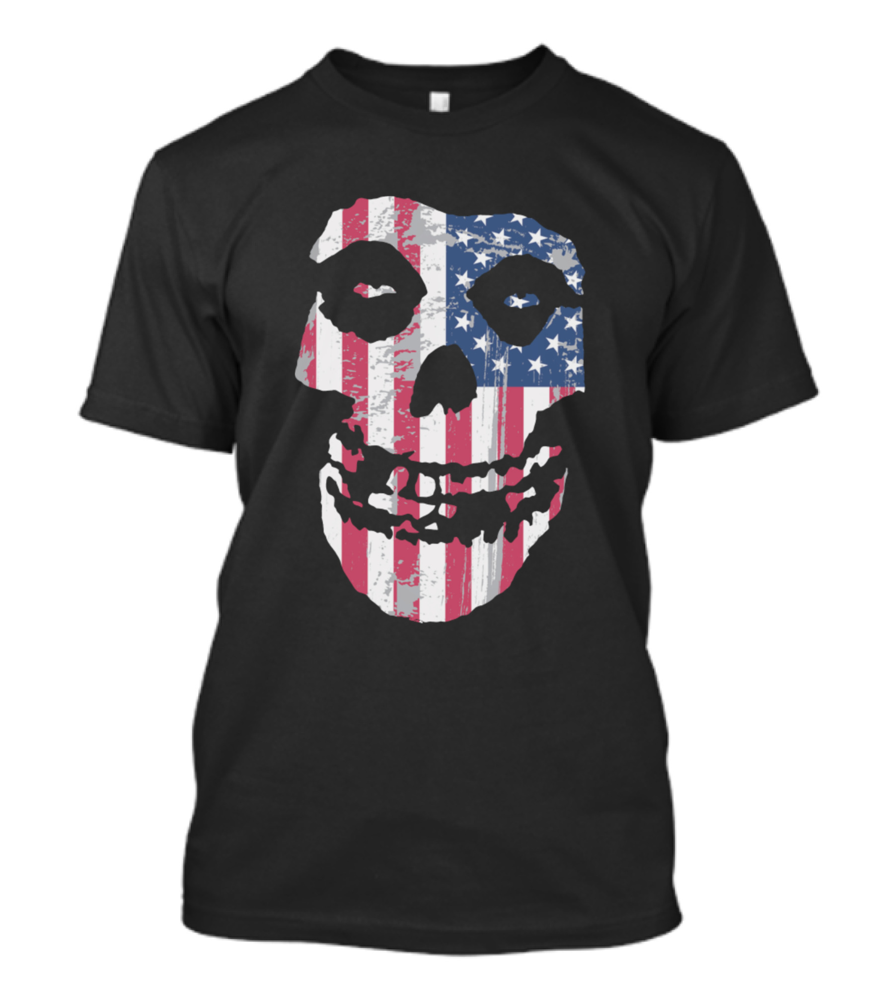 Misfits Classic Skull American Flag T-Shirt
