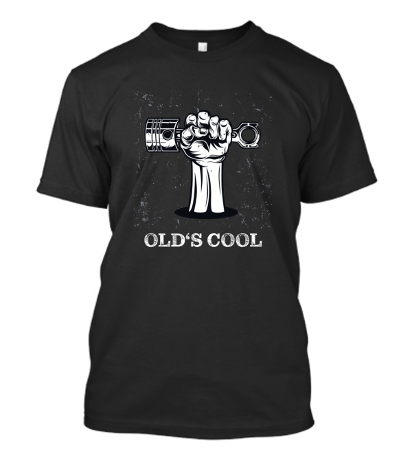 Old's Cool Motorcycle Motorbike Motocross Dirt Bike Piston Fist Retro T-Shirt