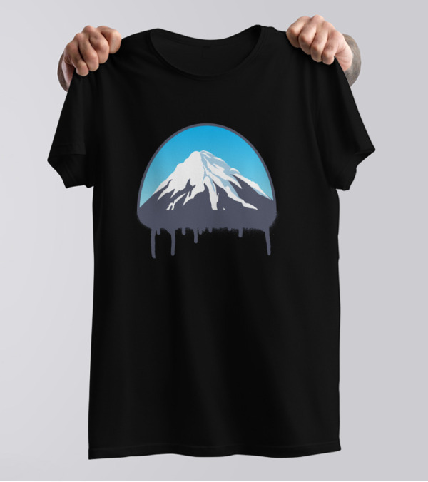 Mountain Nature Streetart Dripping Peak T-Shirt