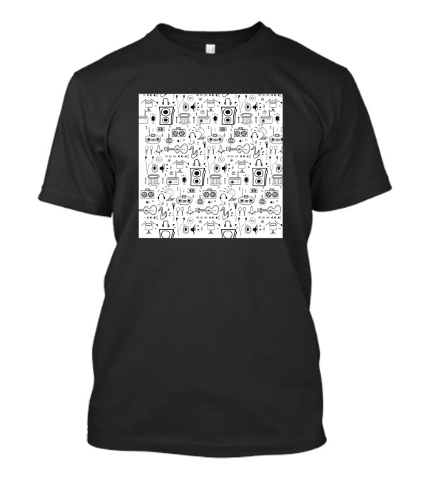 Speakers Records Headphones Microphones Instruments Music T-Shirt