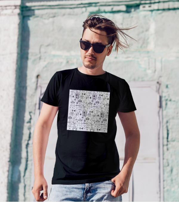 Speakers Records Headphones Microphones Instruments Music T-Shirt