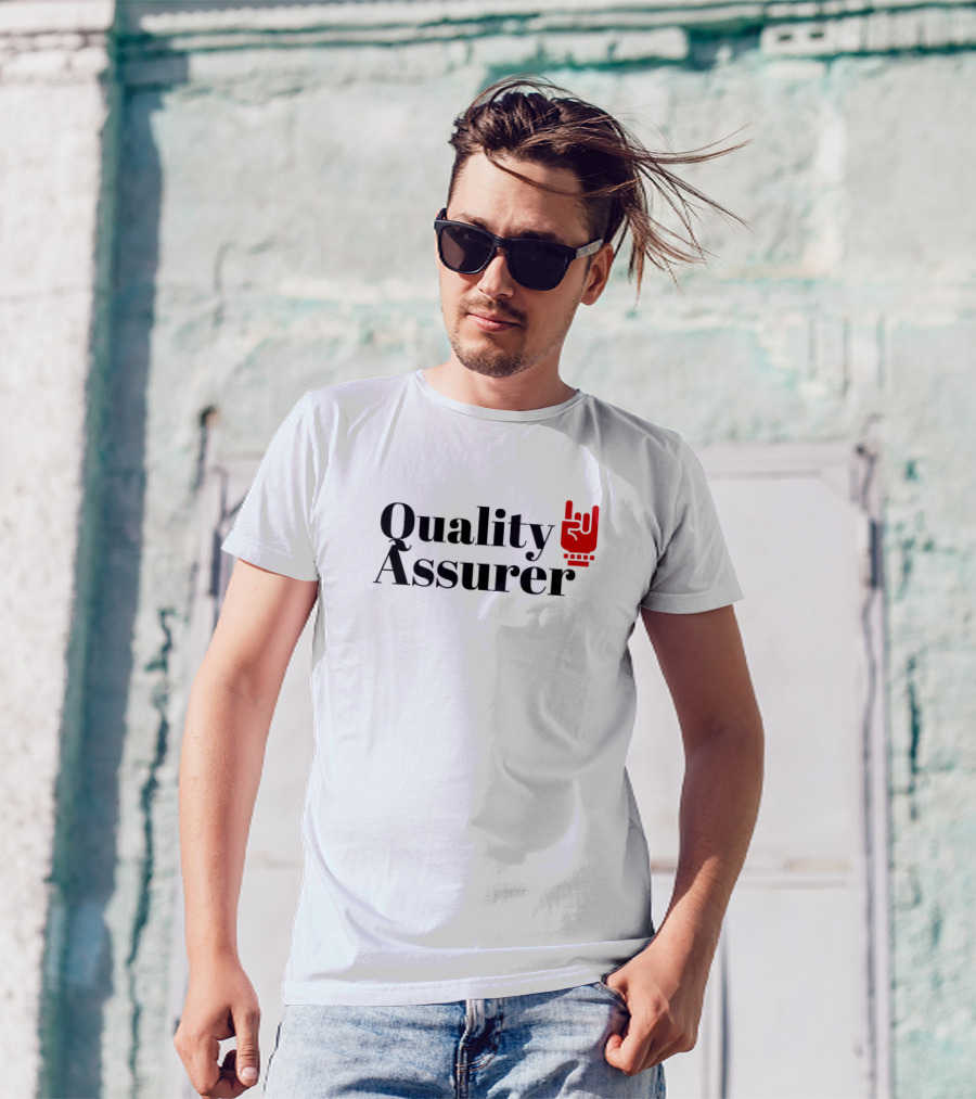 Quality Assurer Rock Hand T-Shirt