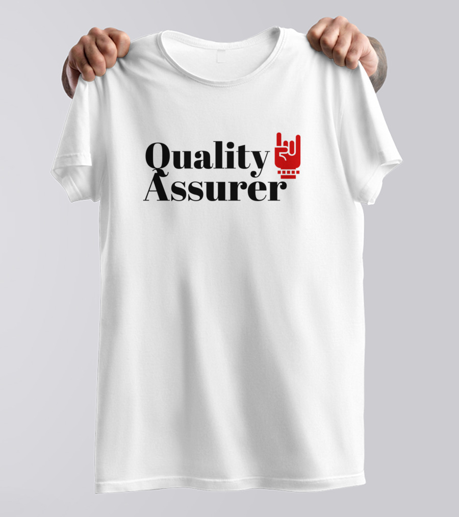 Quality Assurer Rock Hand T-Shirt