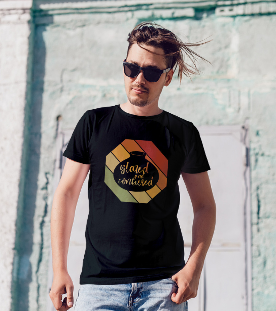 Glazed And Confused Retro Pottery Clay Porcelain Kiln Ceramics T-Shirt