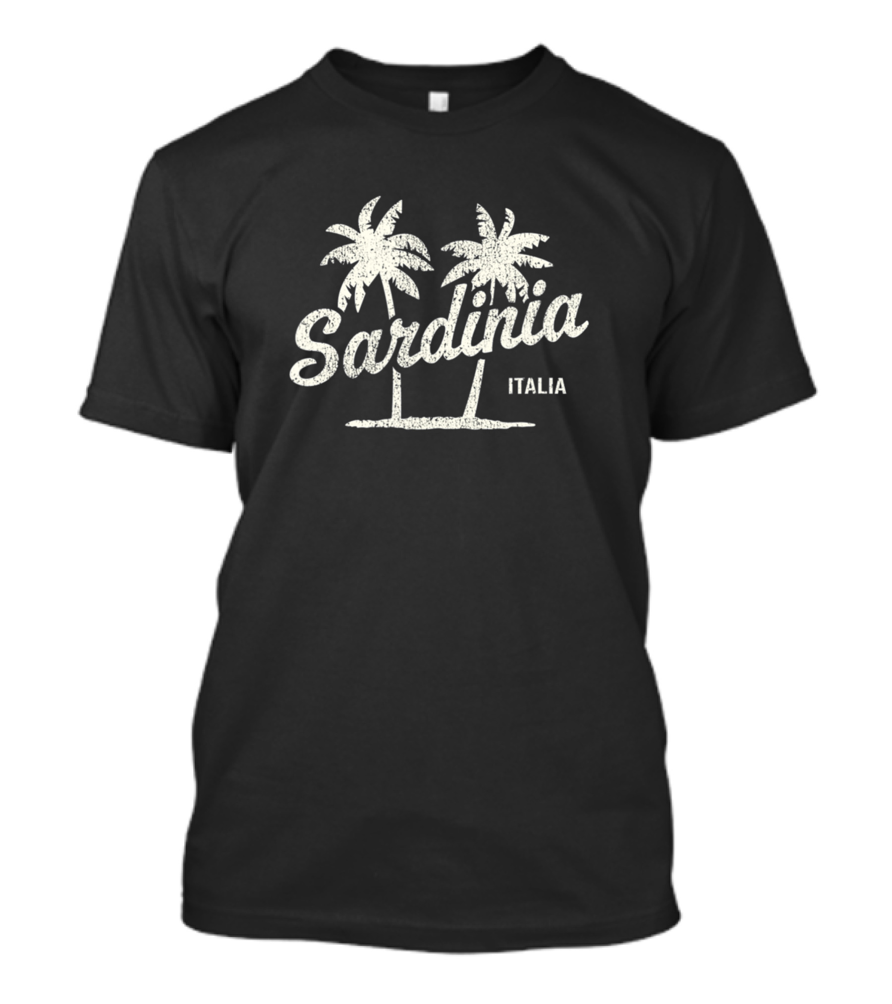 Sardinia Italia Vintage 70S Palm Trees T-Shirt