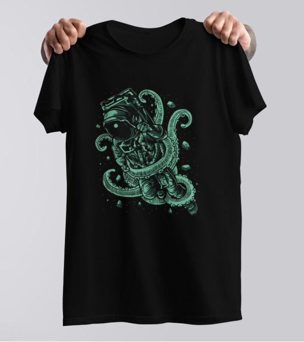 Space Astronaut Octopus Cosmonaut Spacem Adventure T-Shirt
