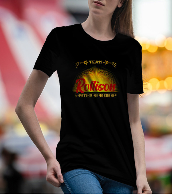 Team Rollison Lifetime Membership Starburst T-Shirt