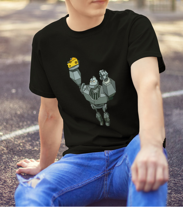 The Iron Giant Holding Cheese T-Shirt