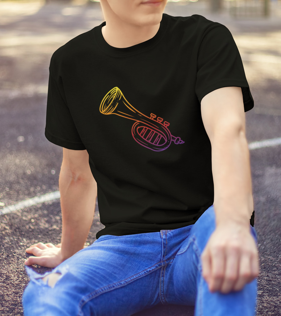 Trumpet Trumpeter Rainbow Instrument T-Shirt