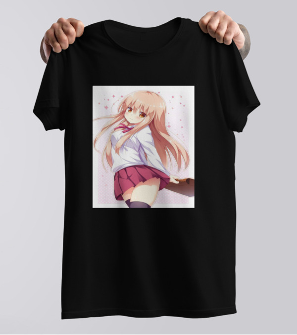 Umaru Doma Anime Character With School Uniform And Long Hair T-Shirt