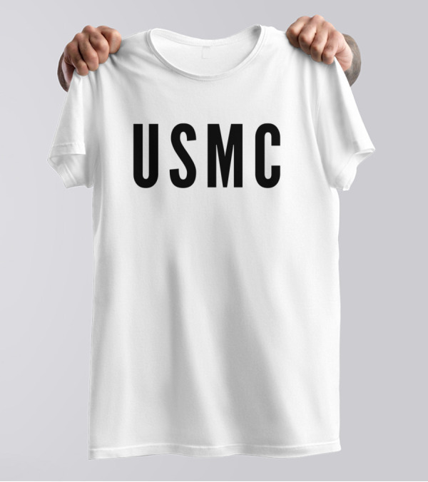 USMC United States Marine Corps Black T-Shirt