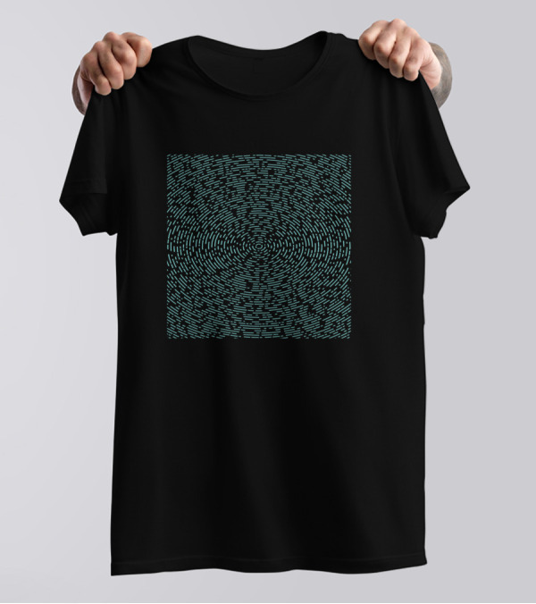 Wavy Lines Optical Illusion T-Shirt