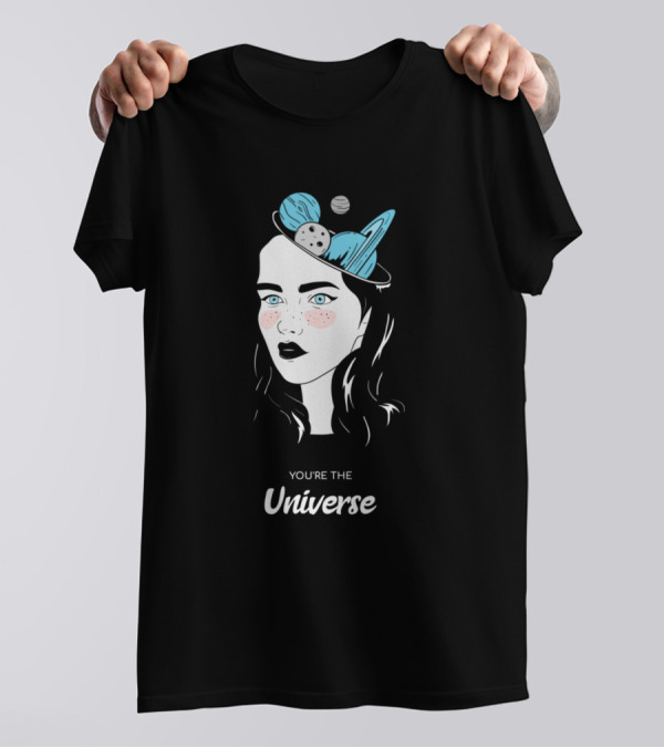 You're The Universe Retro Celestial Girl T-Shirt