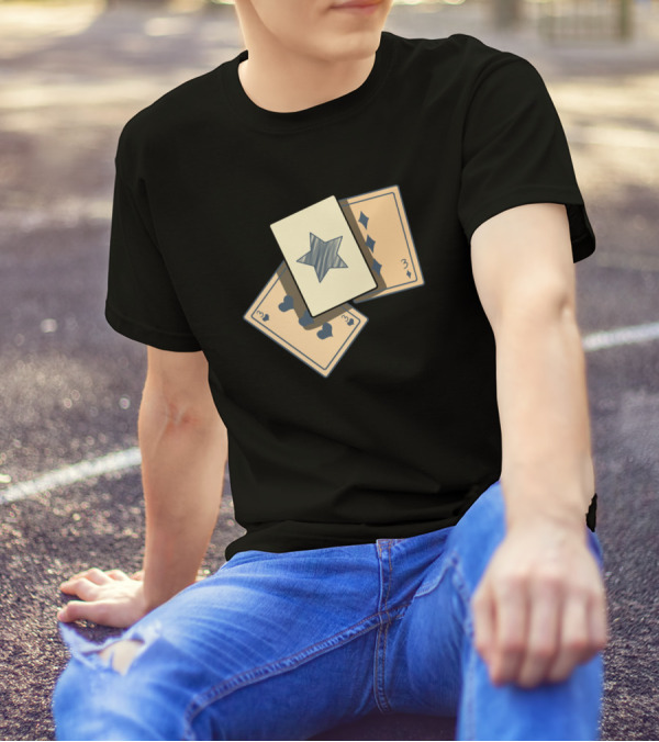 3 Cards Star Heart Diamond Playing Trio T-Shirt