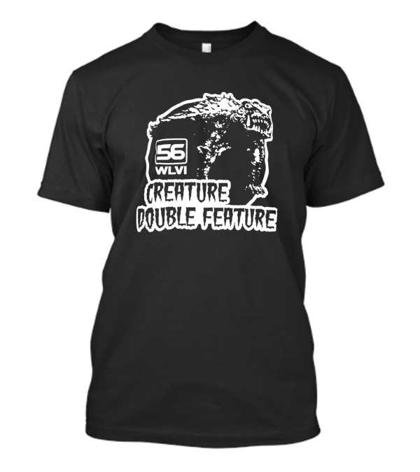 56 WLVI Creature Double Feature Syndicated Horror Show Movies Fans T-Shirt
