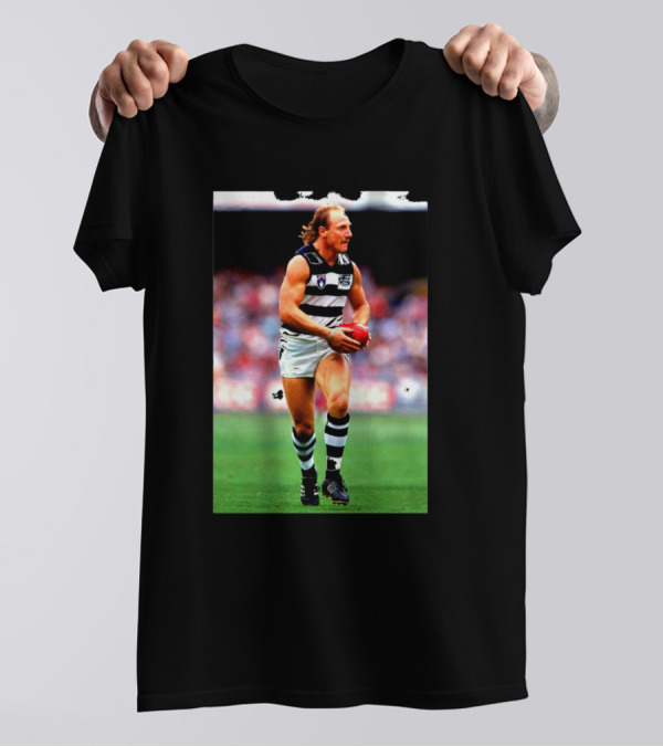 Geelong Ablett Ball Carry Football Legend T-Shirt