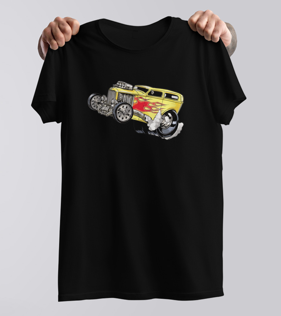 American Hot Rod Car Flames Classic T-Shirt
