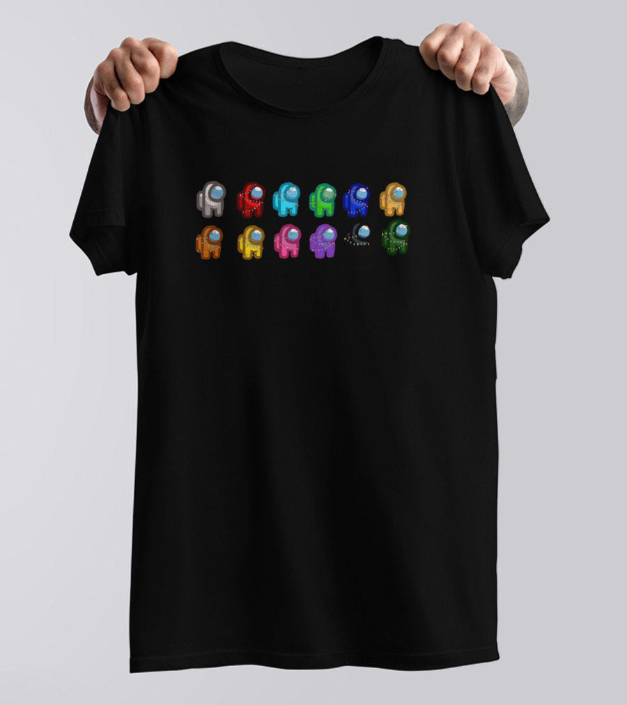Among Us Mini Crewmate Colorful Characters Collection T-Shirt