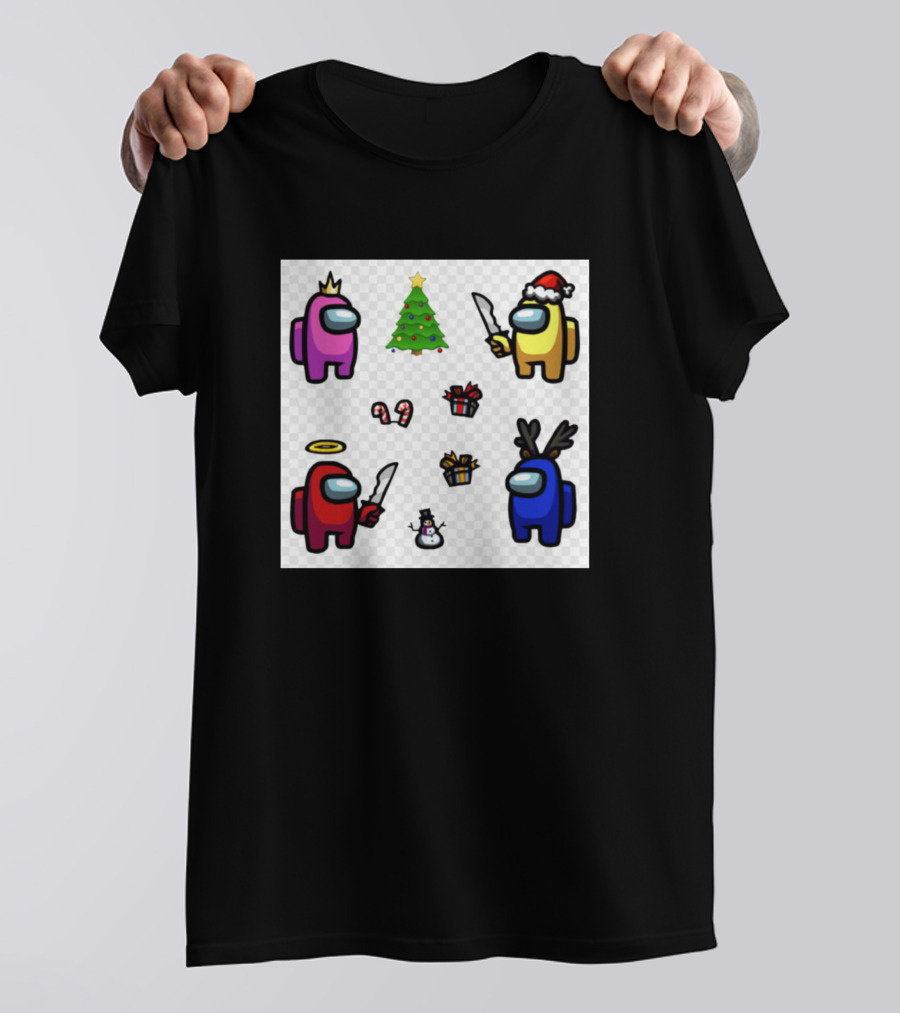 Among Us Christmas Crewmates Holiday T-Shirt