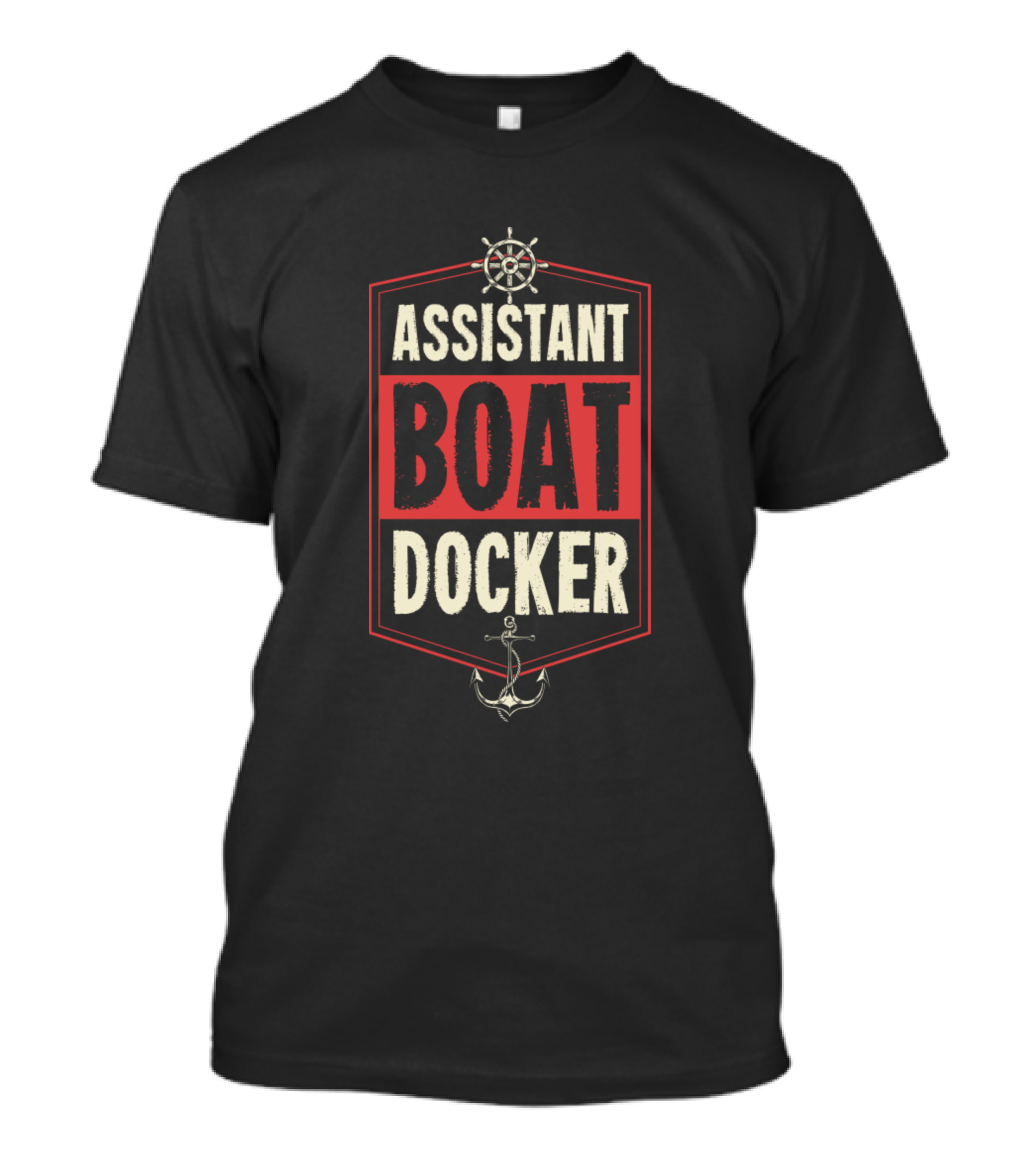 Assistant Boat Docker Anchor Captain Maritime Humor T-Shirt
