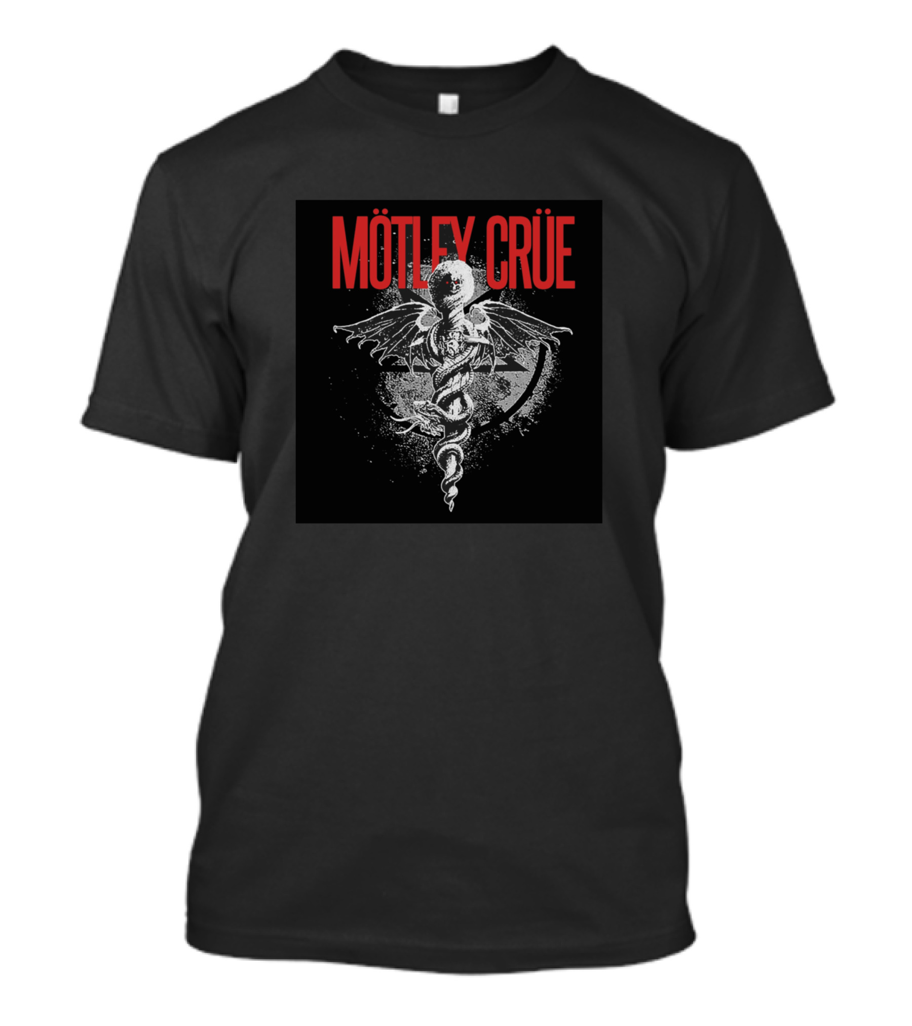 Mötley Crüe Winged Skull Snake Iconic T-Shirt