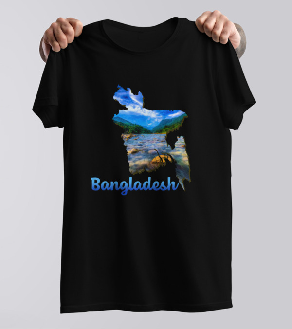Bichanakandi Sylhet Bangladesh Scenic Map T-Shirt