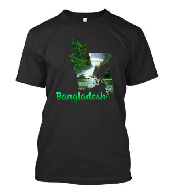 Bichanakandi Waterfall Bangladesh Scenic Nature Landscape T-Shirt